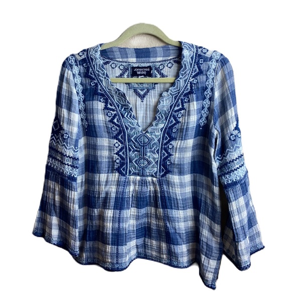 Johnny Was Simonee Flare Sleeve Blouse - Picture 3 of 5